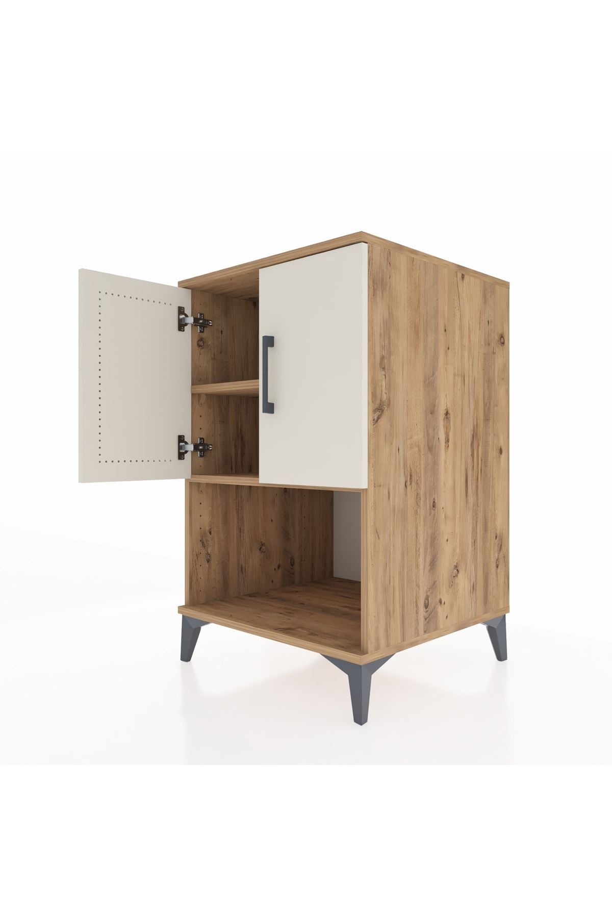 Kronos Komodin 2 Raflı 2 Kapaklı 60x59x96 - S80M033V7C