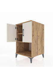 Kronos Komodin 2 Raflı 2 Kapaklı 60x59x96 - S80M033V7C