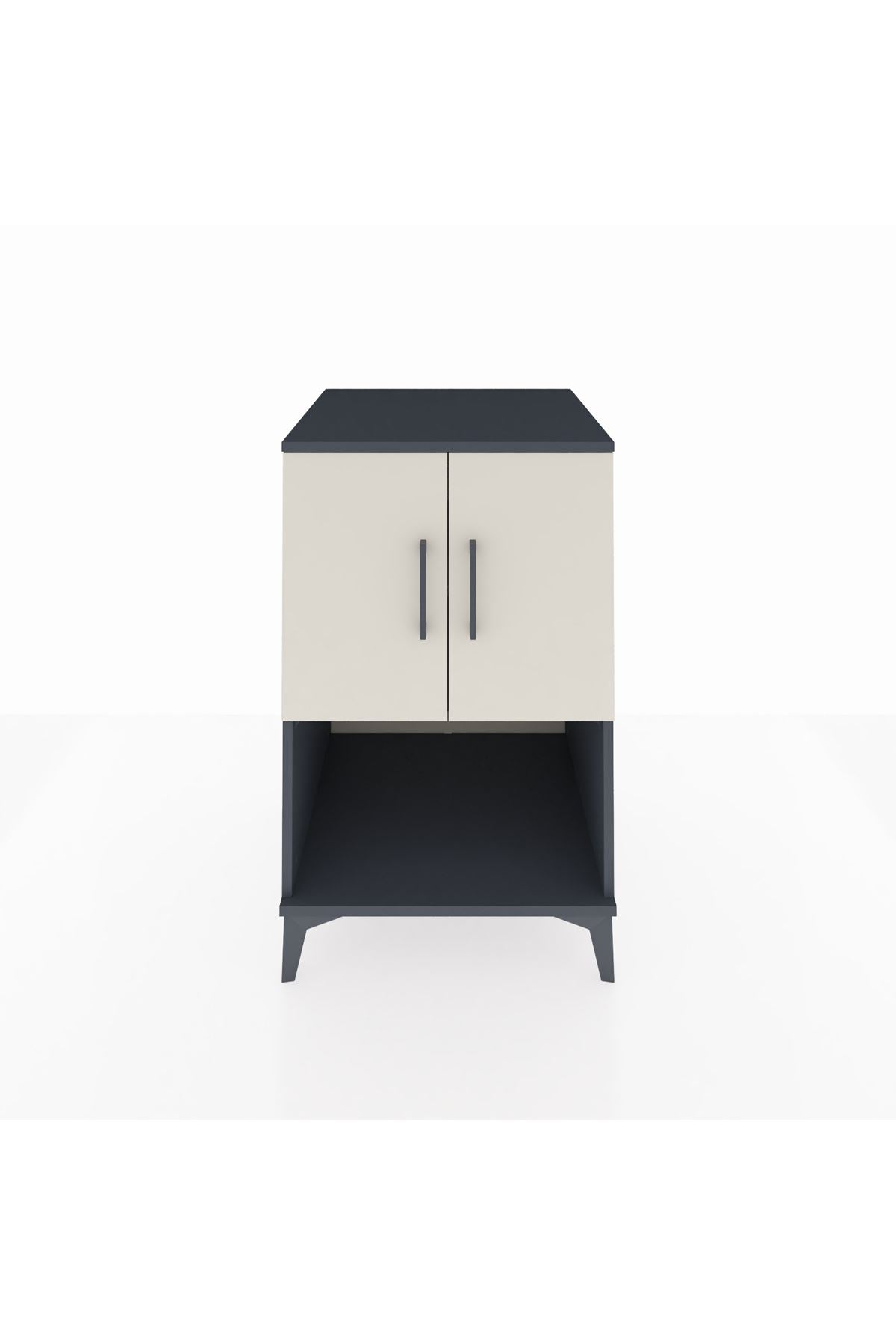 Kronos Komodin 2 Raflı 2 Kapaklı 60x59x96 - S80M033V4C
