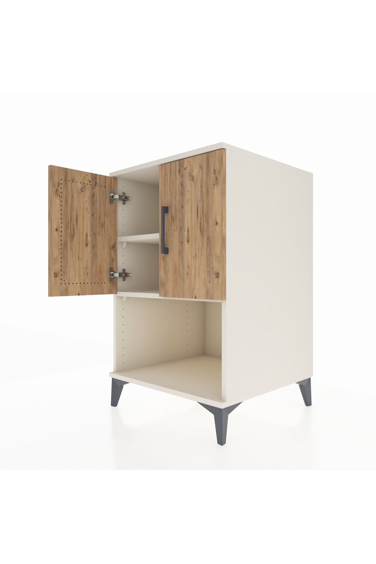Kronos Komodin 2 Raflı 2 Kapaklı 60x59x96 - S80M033V3C