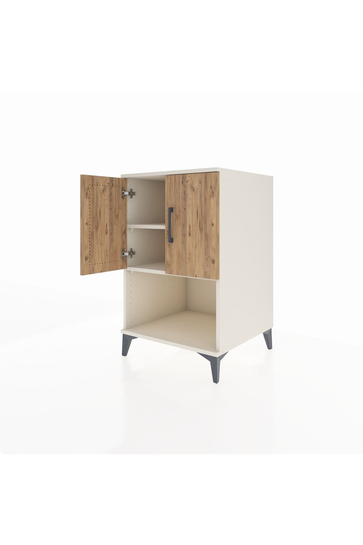 Kronos Komodin 2 Raflı 2 Kapaklı 60x59x96 - S80M033V3C