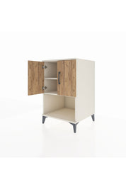 Kronos Komodin 2 Raflı 2 Kapaklı 60x59x96 - S80M033V3C