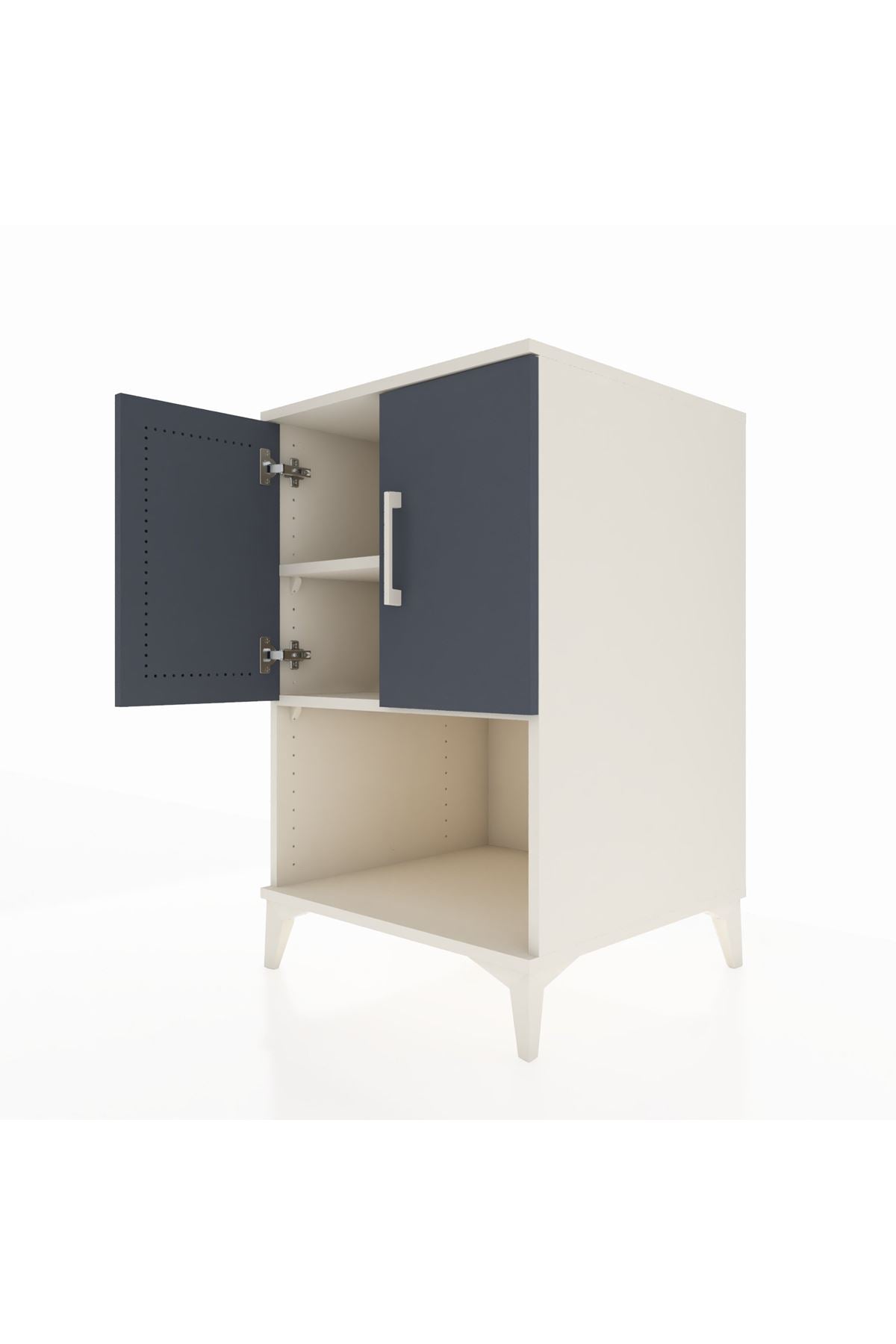 Kronos Komodin 2 Raflı 2 Kapaklı 60x59x96 - S80M033V2C