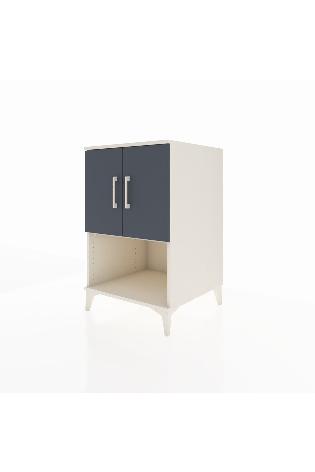 Kronos Komodin 2 Raflı 2 Kapaklı 60x59x96 - S80M033V2C