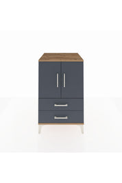 Kronos Komodin 2 Raflı 2 Çekmeceli 2 Kapaklı 60x59x96 - S80M032V8C