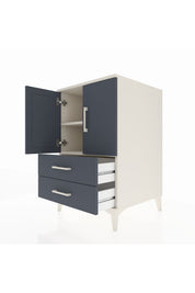 Kronos Komodin 2 Raflı 2 Çekmeceli 2 Kapaklı 60x59x96 - S80M032V2C