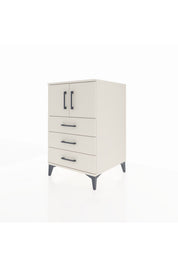Kronos Komodin Tek Raflı 3 Çekmeceli 2 Kapaklı 60x59x96 - S80M026V1C