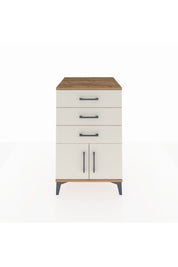 Kronos Komodin 3 Çekmeceli 2 Kapaklı 60x59x96 - S80M024V7C