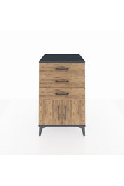 Kronos Komodin 3 Çekmeceli 2 Kapaklı 60x59x96 - S80M024V6C