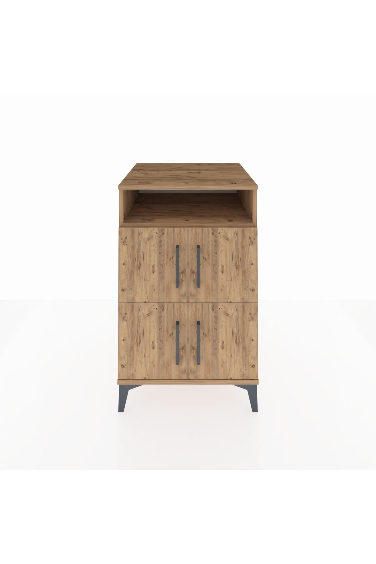 Kronos Komodin 2 Raflı 4 Kapaklı 60x59x96 - S80M022V9C