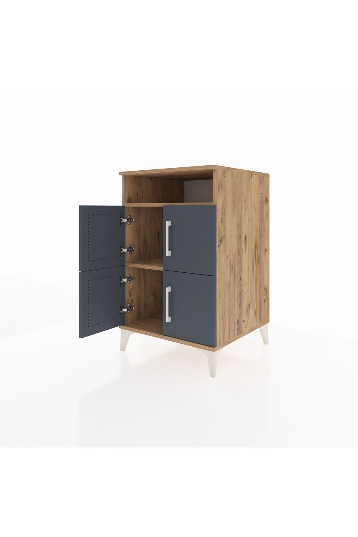 Kronos Komodin 2 Raflı 4 Kapaklı 60x59x96 - S80M022V8C