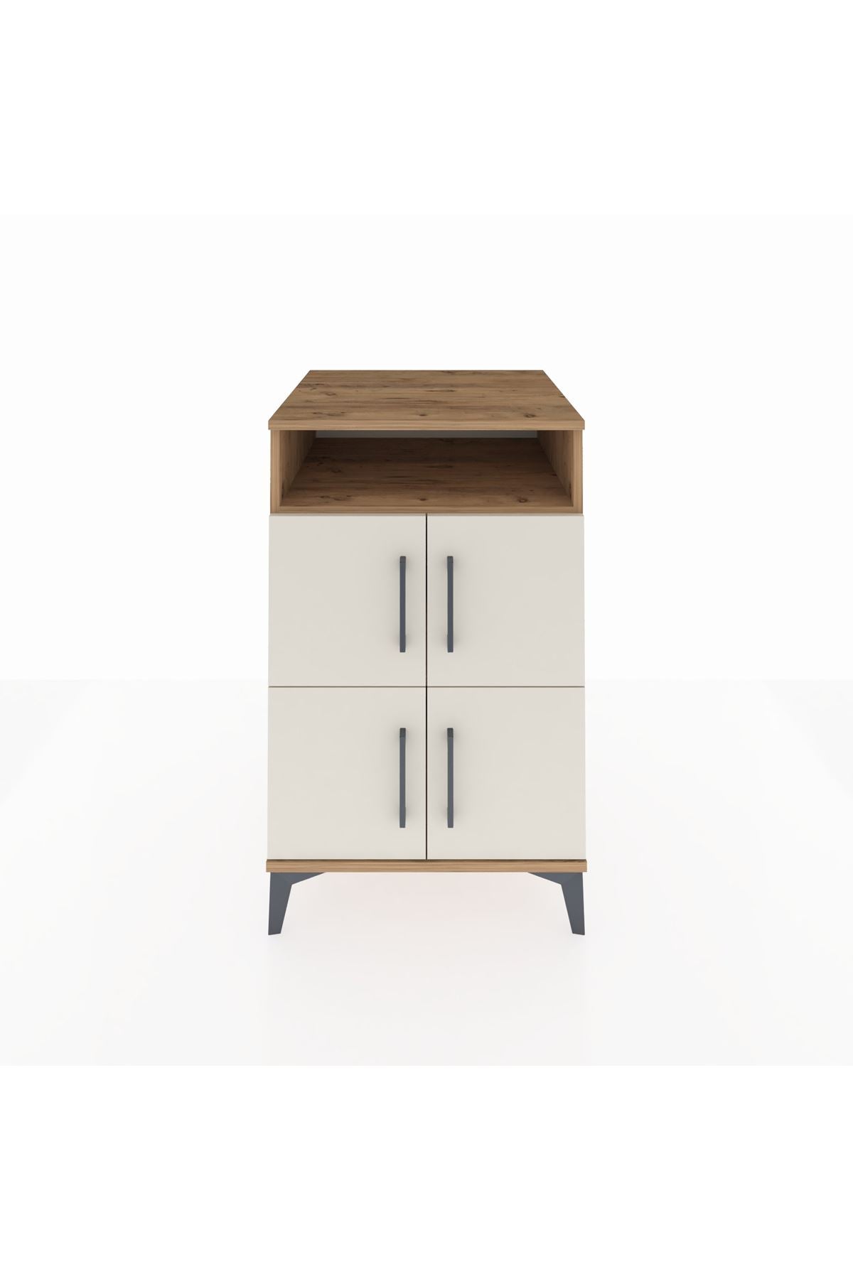 Kronos Komodin 2 Raflı 4 Kapaklı 60x59x96 - S80M022V7C
