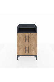 Kronos Komodin 2 Raflı 4 Kapaklı 60x59x96 - S80M022V6C