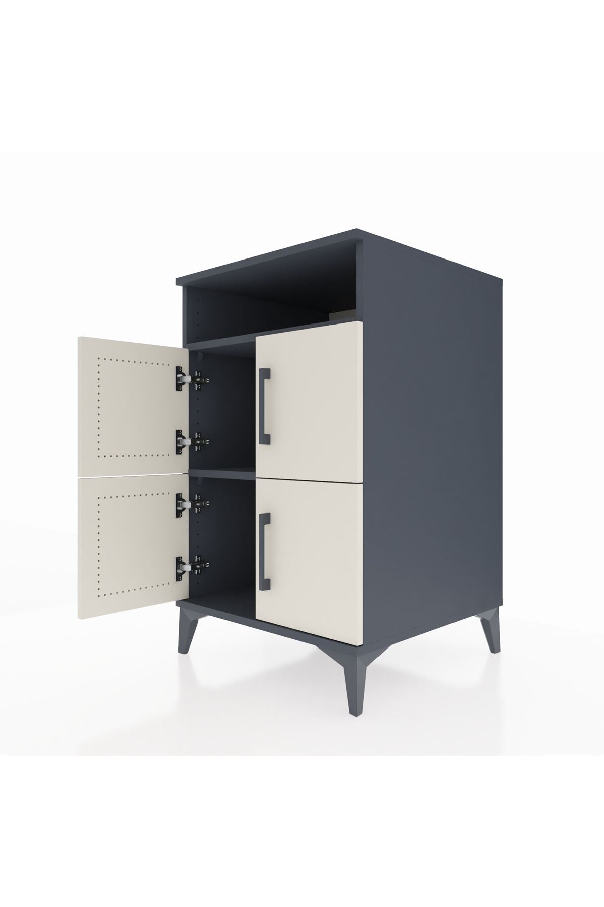 Kronos Komodin 2 Raflı 4 Kapaklı 60x59x96 - S80M022V4C