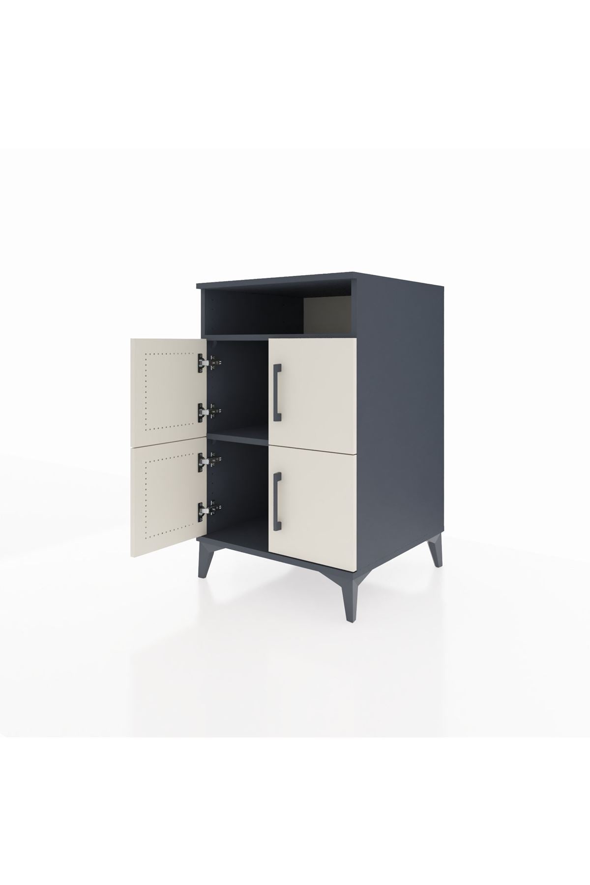 Kronos Komodin 2 Raflı 4 Kapaklı 60x59x96 - S80M022V4C