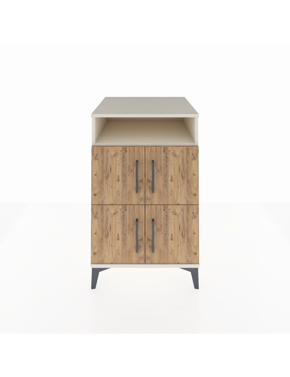 Kronos Komodin 2 Raflı 4 Kapaklı 60x59x96 - S80M022V3C