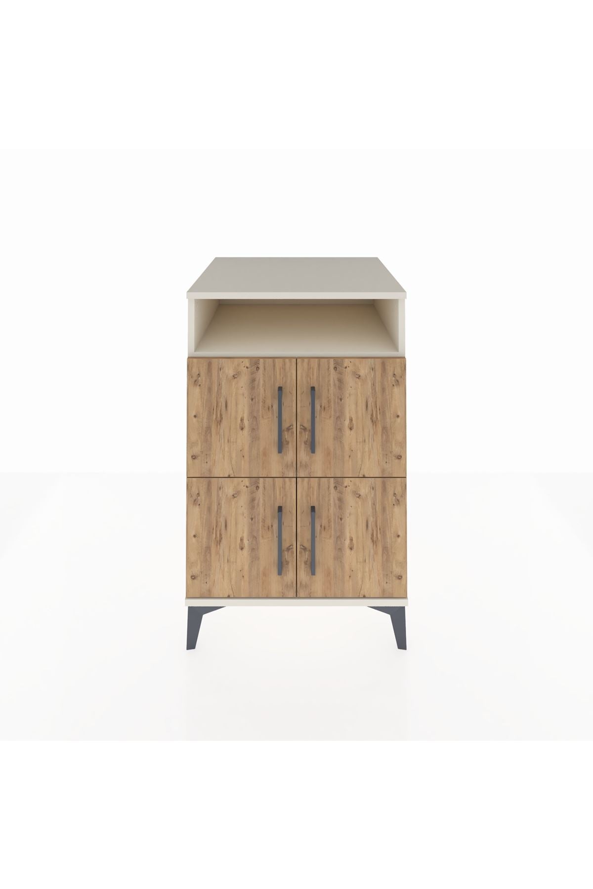 Kronos Komodin 2 Raflı 4 Kapaklı 60x59x96 - S80M022V3C