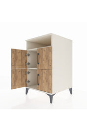 Kronos Komodin 2 Raflı 4 Kapaklı 60x59x96 - S80M022V3C