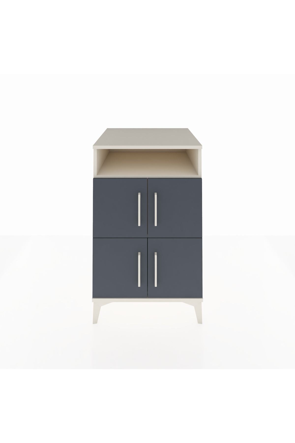 Kronos Komodin 2 Raflı 4 Kapaklı 60x59x96 - S80M022V2C