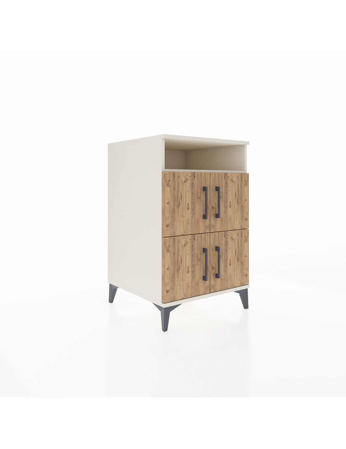 Kronos Komodin 2 Raflı 4 Kapaklı 60x59x96 - S80M022V3C
