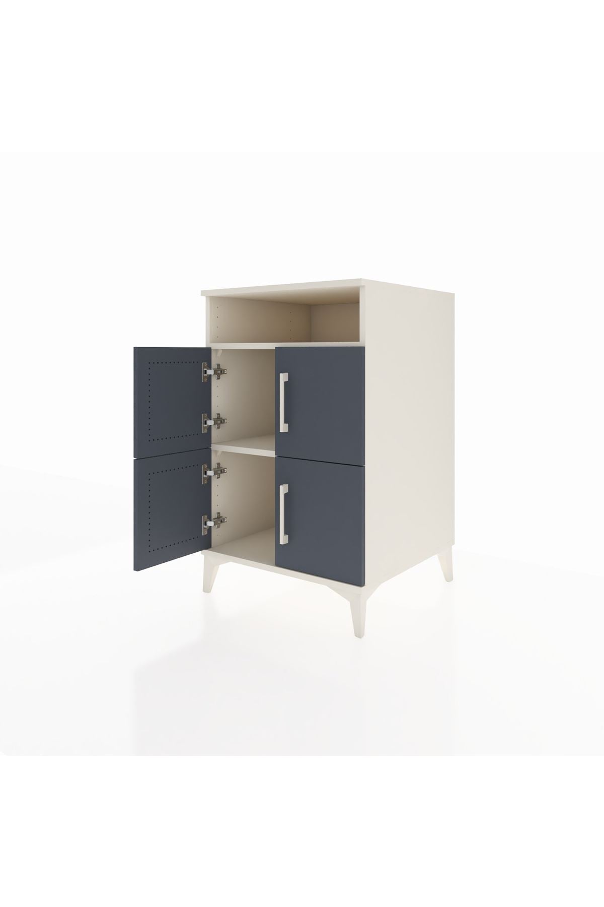 Kronos Komodin 2 Raflı 4 Kapaklı 60x59x96 - S80M022V2C