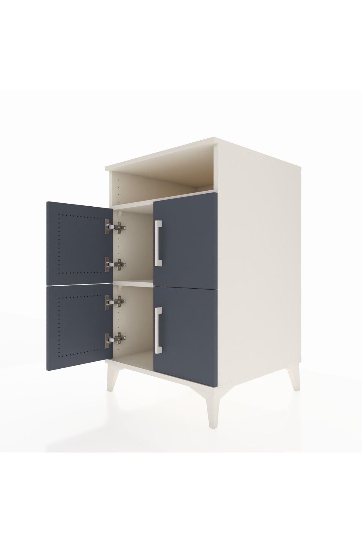 Kronos Komodin 2 Raflı 4 Kapaklı 60x59x96 - S80M022V2C