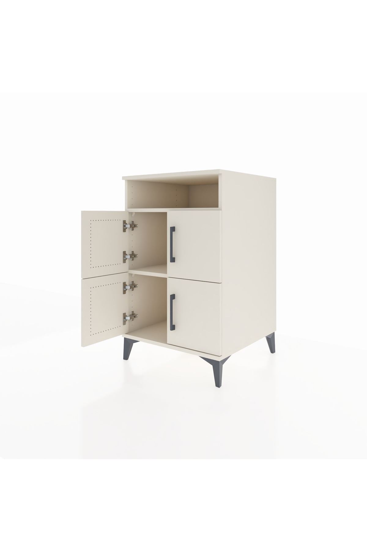 Kronos Komodin 2 Raflı 4 Kapaklı 60x59x96 - S80M022V1C