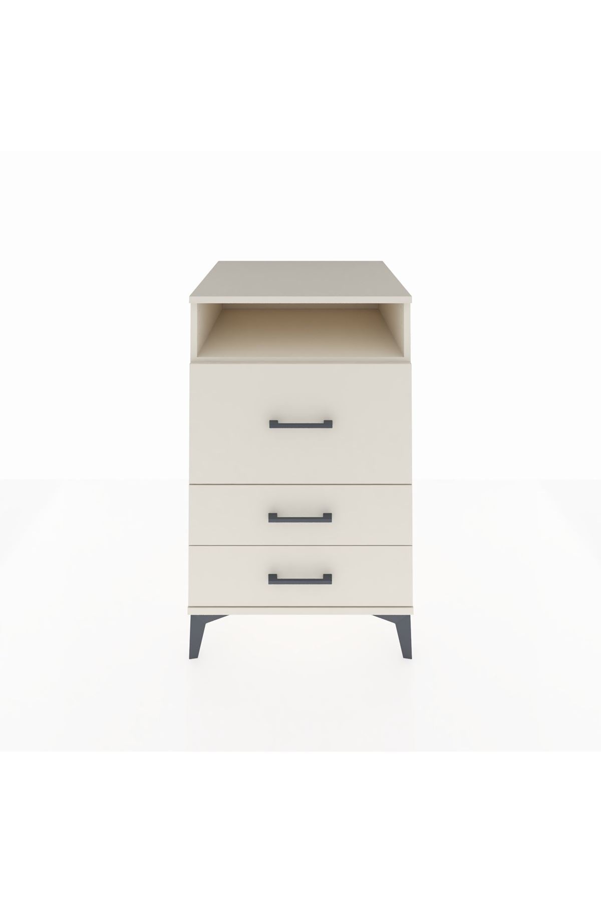 Kronos Komodin Tek Raflı 3 Çekmeceli 60x59x96 - S80M019V1C