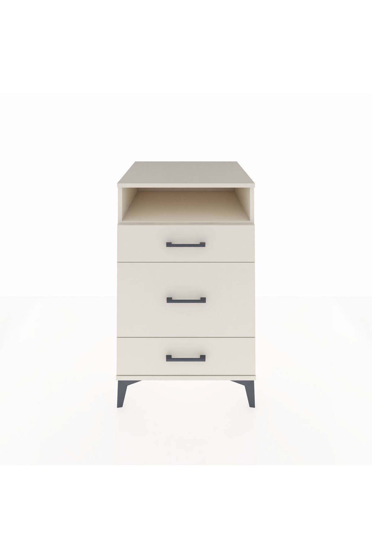 Kronos Komodin Tek Raflı 3 Çekmeceli 60x59x96 - S80M018V1C