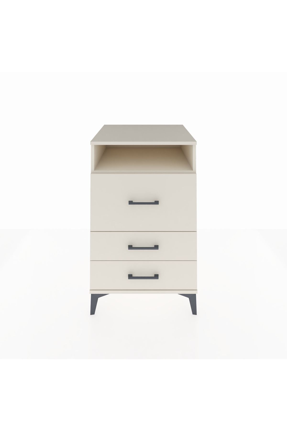 Kronos Komodin Tek Raflı 3 Çekmeceli 60x59x96 - S80M016V1C