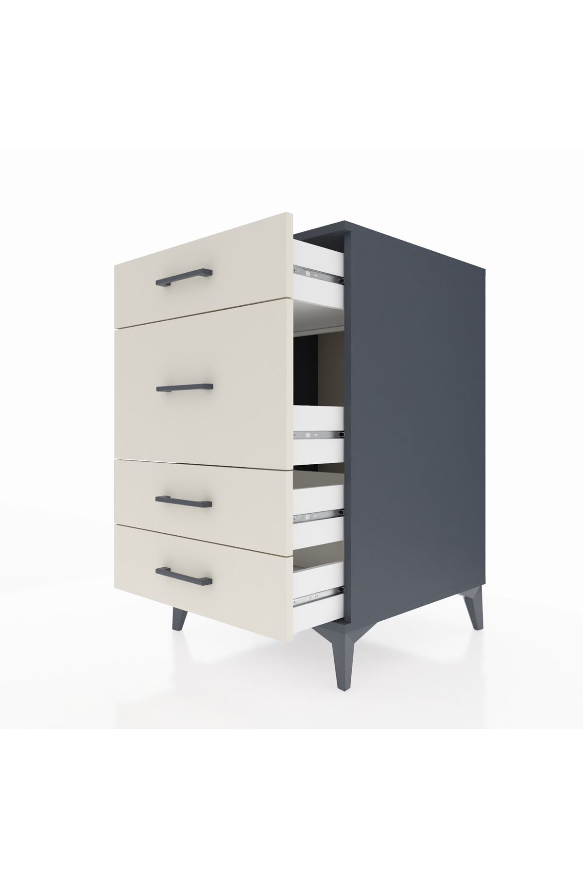 Kronos Komodin 4 Çekmeceli 60x59x96 - S80M015V4C