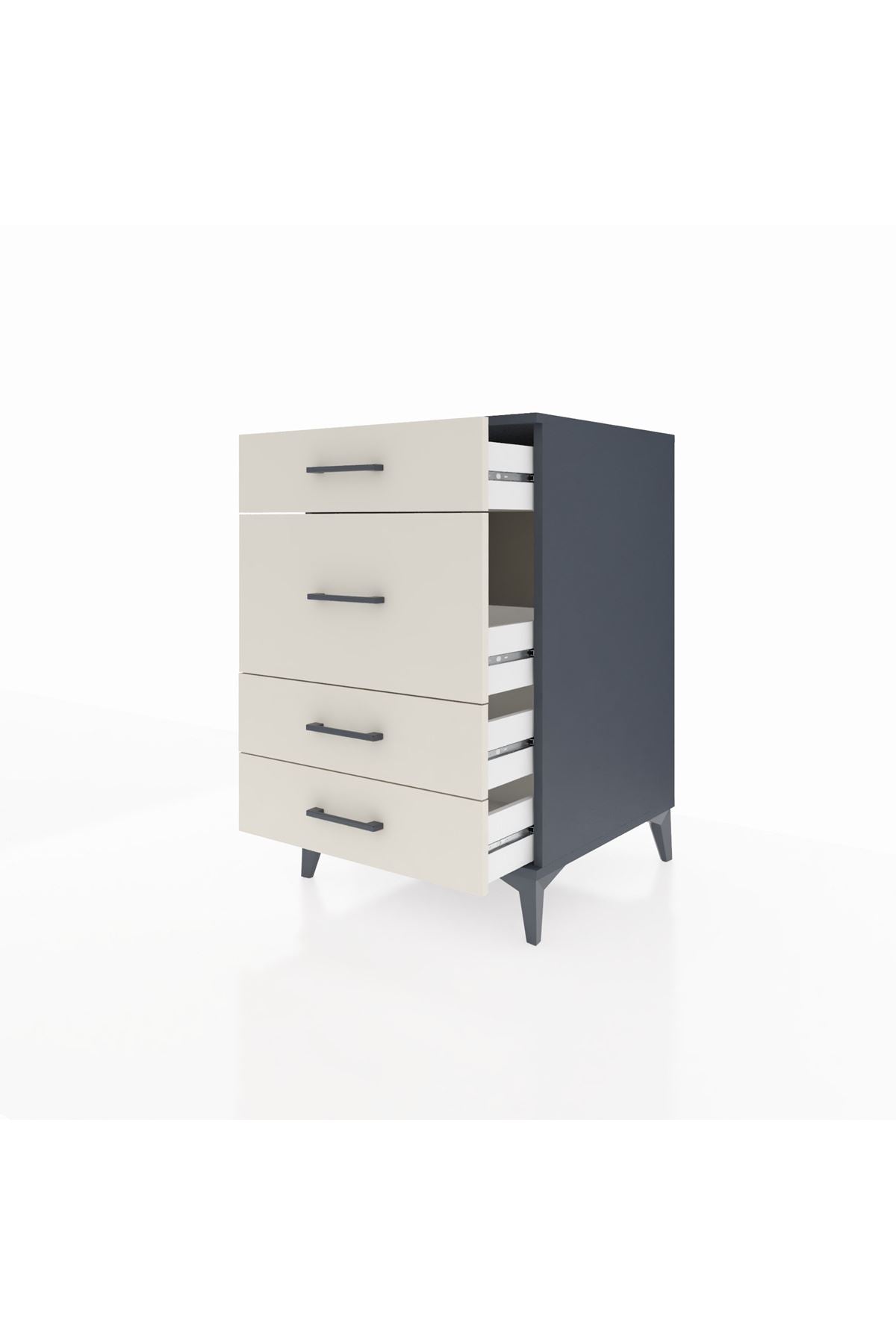 Kronos Komodin 4 Çekmeceli 60x59x96 - S80M015V4C