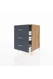Kronos Komodin 3 Çekmeceli 60x59x96 - S80M013V8C