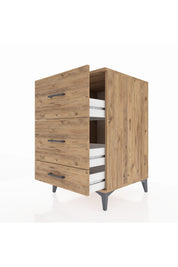 Kronos Komodin 3 Çekmeceli 60x59x96 - S80M012V9C
