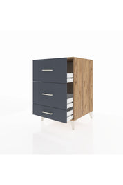 Kronos Komodin 3 Çekmeceli 60x59x96 - S80M012V8C