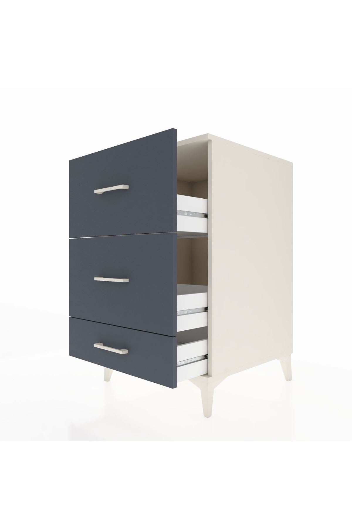 Kronos Komodin 3 Çekmeceli 60x59x96 - S80M012V2C