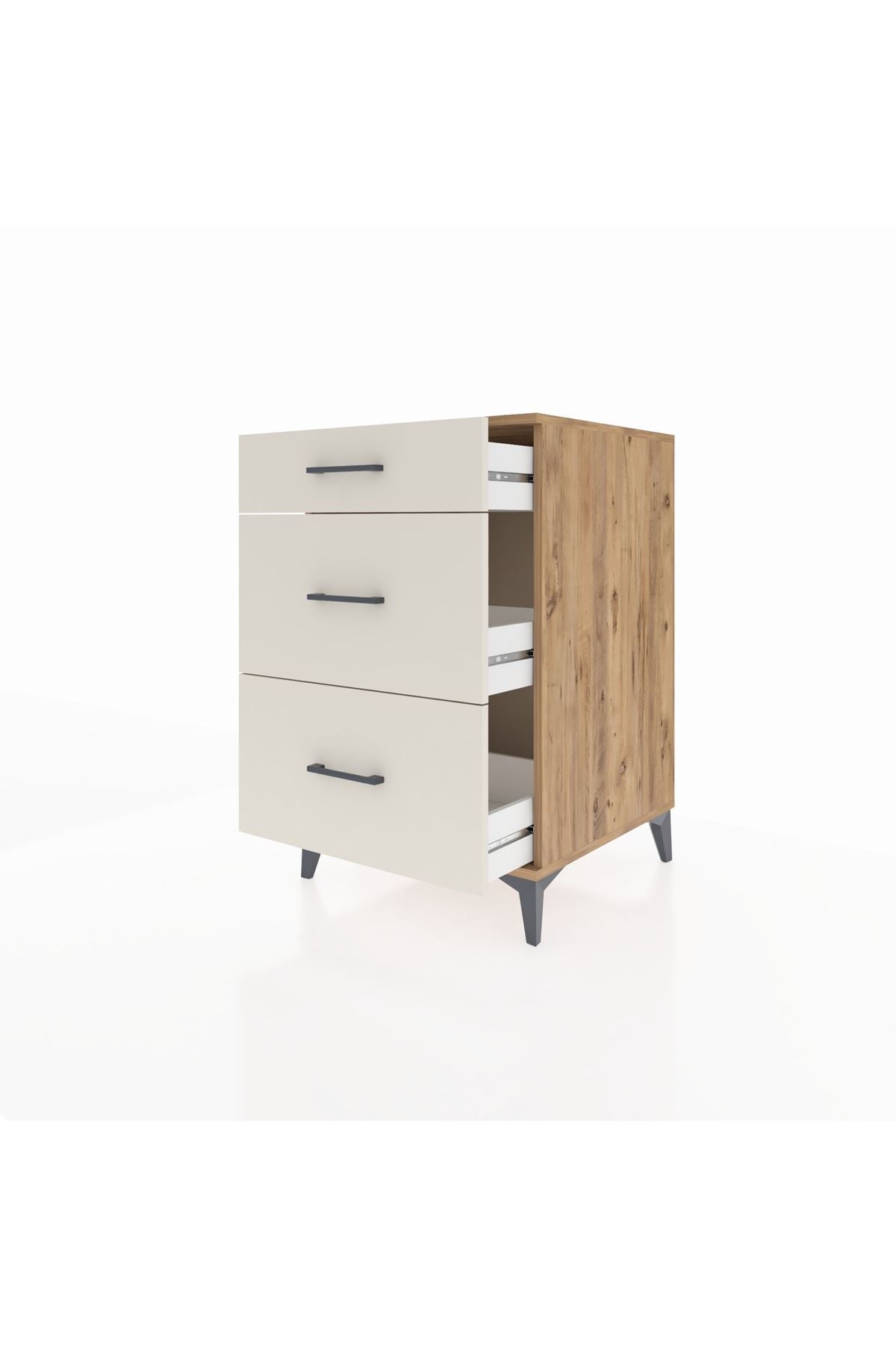 Kronos Komodin 3 Çekmeceli 60x59x96 - S80M011V7C