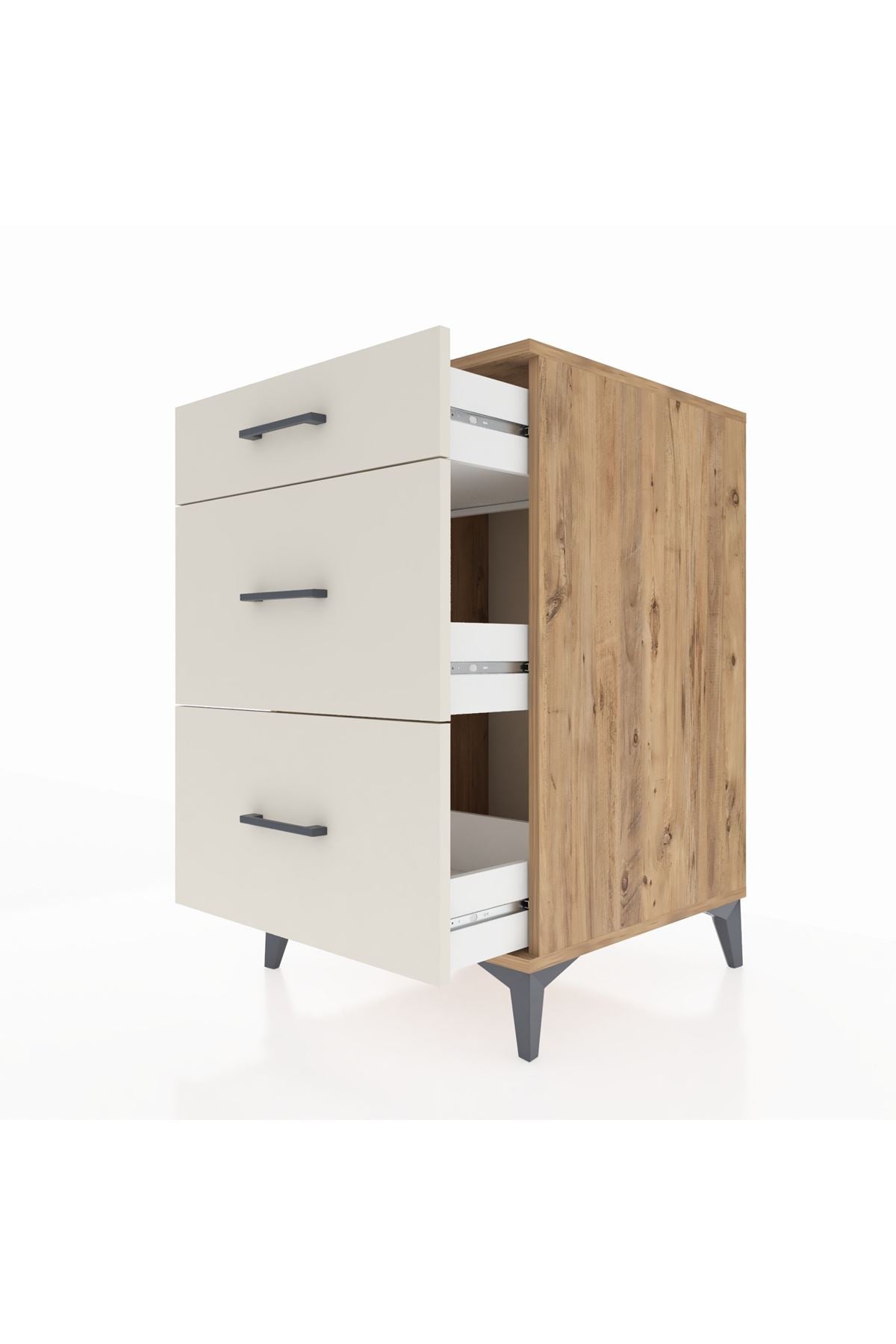 Kronos Komodin 3 Çekmeceli 60x59x96 - S80M011V7C