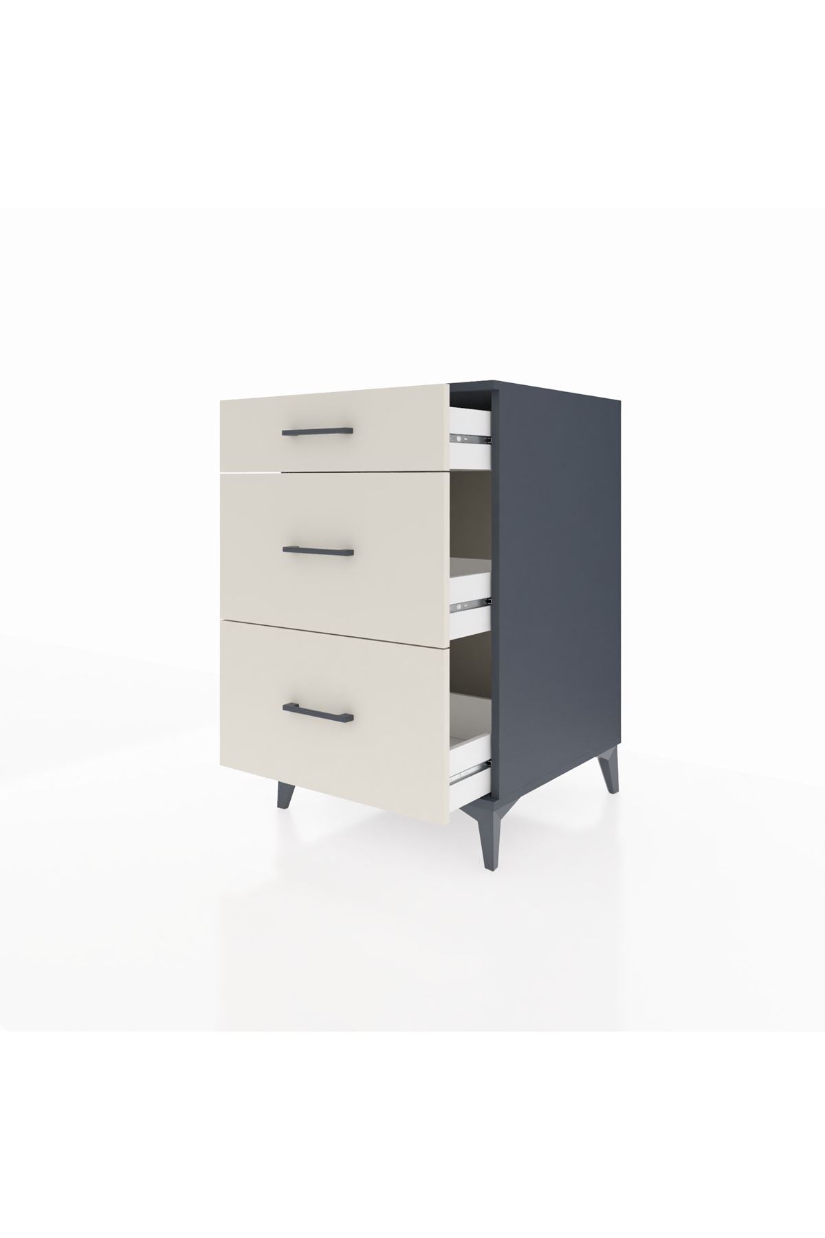 Kronos Komodin 3 Çekmeceli 60x59x96 - S80M011V4C