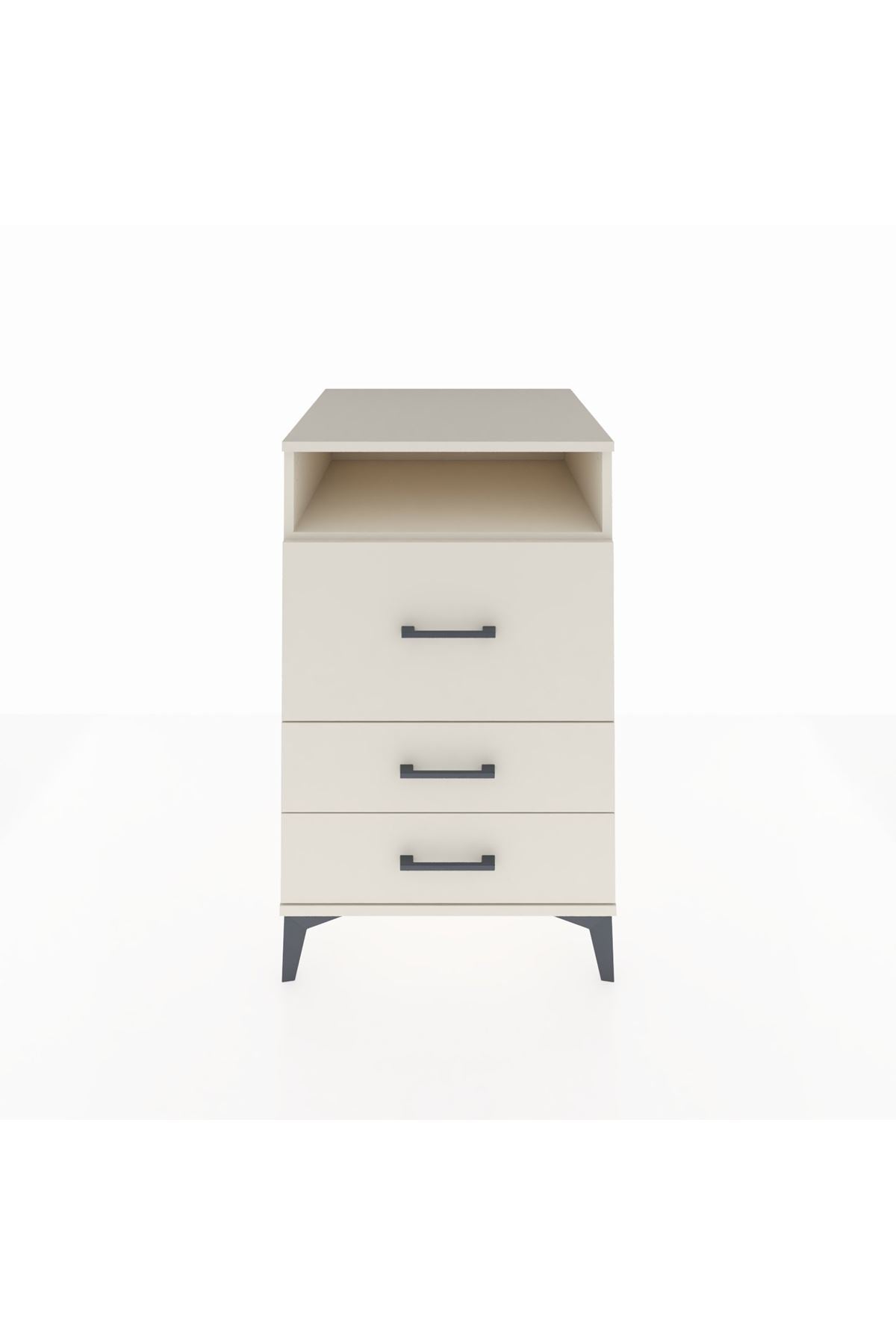 Kronos Komodin Tek Raflı 3 Çekmeceli 60x59x96 - S80M009V1C