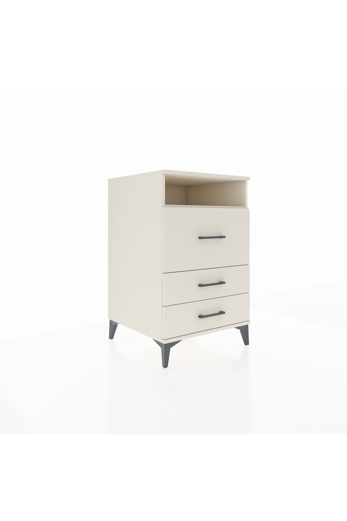 Kronos Komodin Tek Raflı 3 Çekmeceli 60x59x96 - S80M009V1C