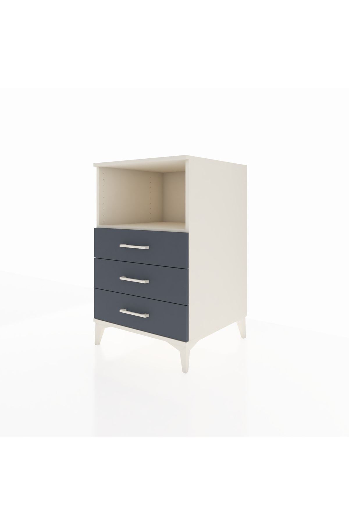 Kronos Komodin Tek Raflı 3 Çekmeceli 60x59x96 - S80M005V2C