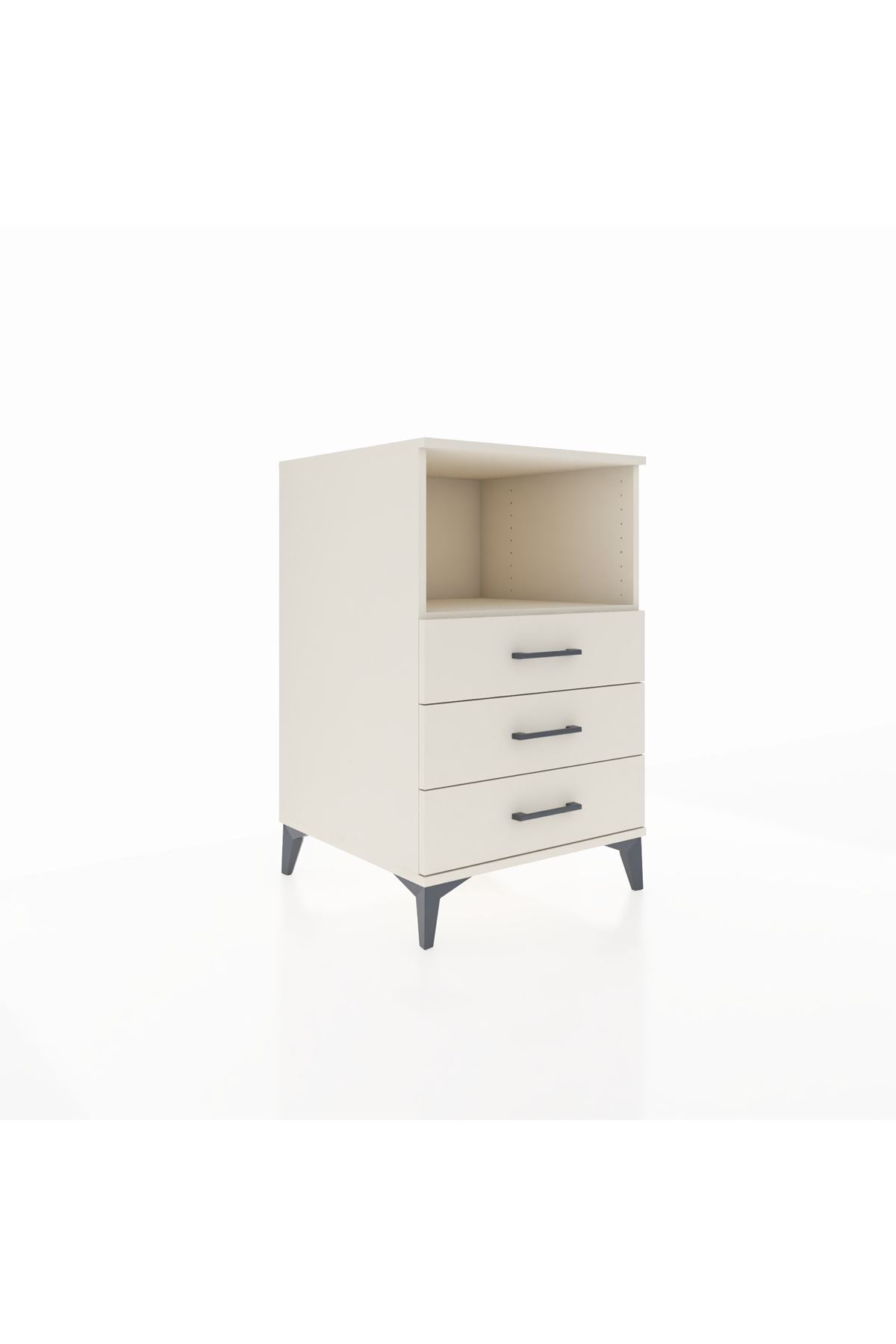 Kronos Komodin Tek Raflı 3 Çekmeceli 60x59x96 - S80M005V1C