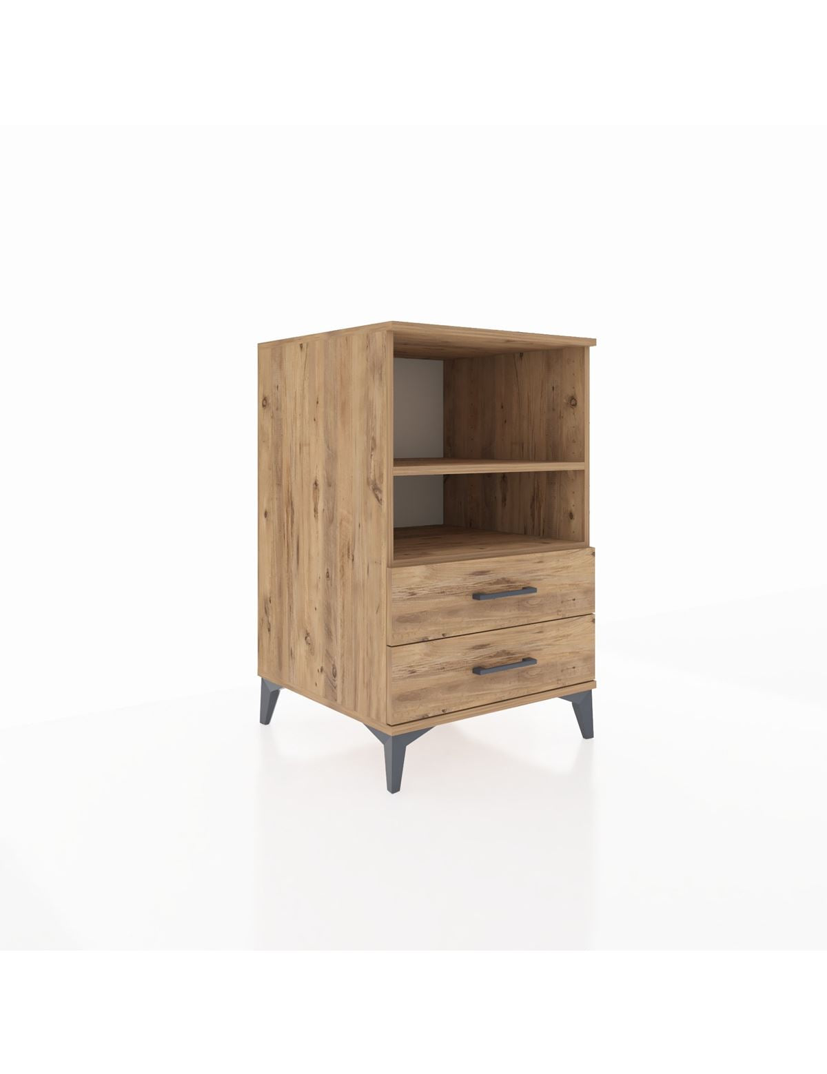 Kronos Komodin 2 Raflı 2 Çekmeceli 60x59x96 - S80M004V9C