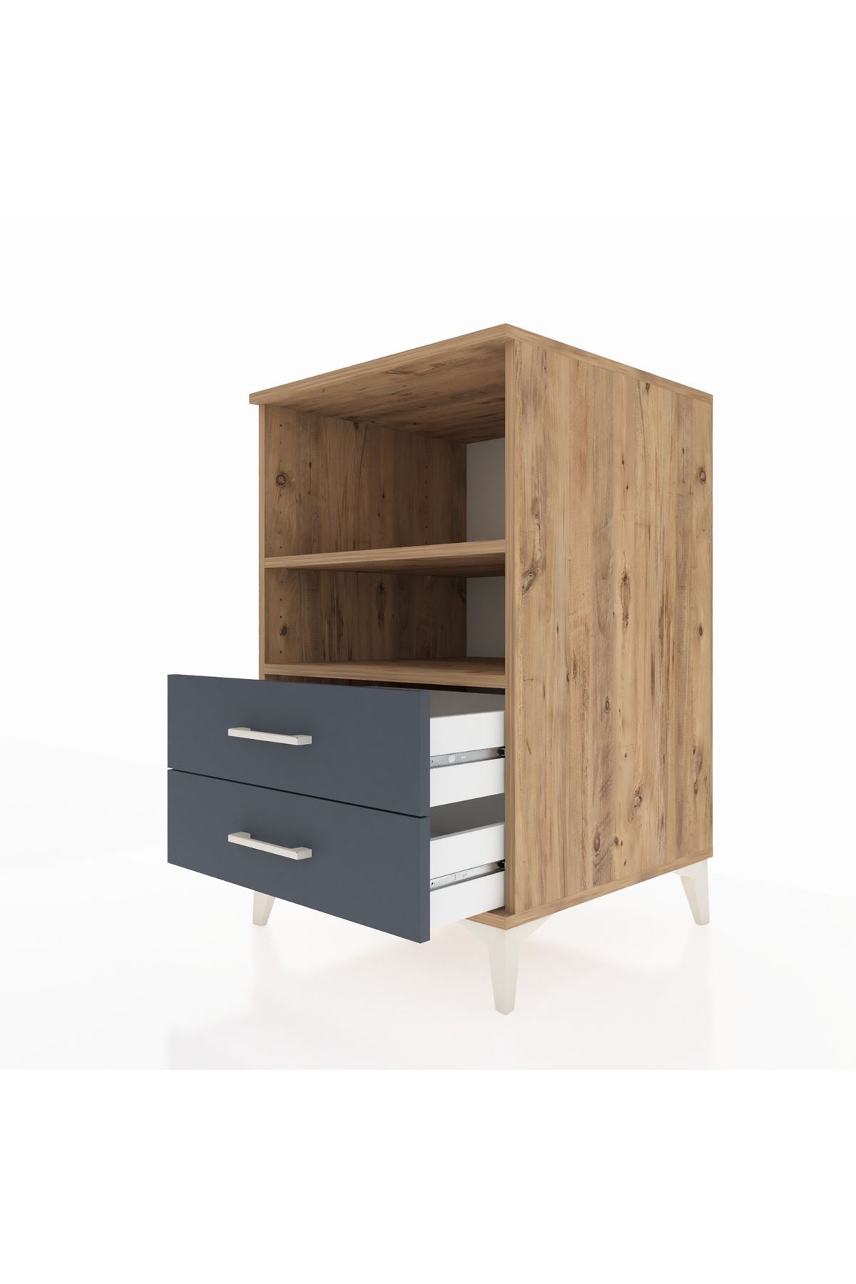 Kronos Komodin 2 Raflı 2 Çekmeceli 60x59x96 - S80M004V8C