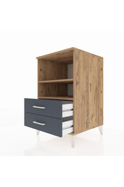 Kronos Komodin 2 Raflı 2 Çekmeceli 60x59x96 - S80M004V8C