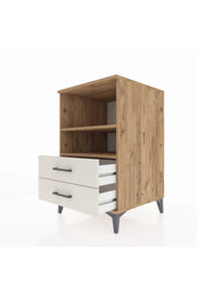 Kronos Komodin 2 Raflı 2 Çekmeceli 60x59x96 - S80M004V7C