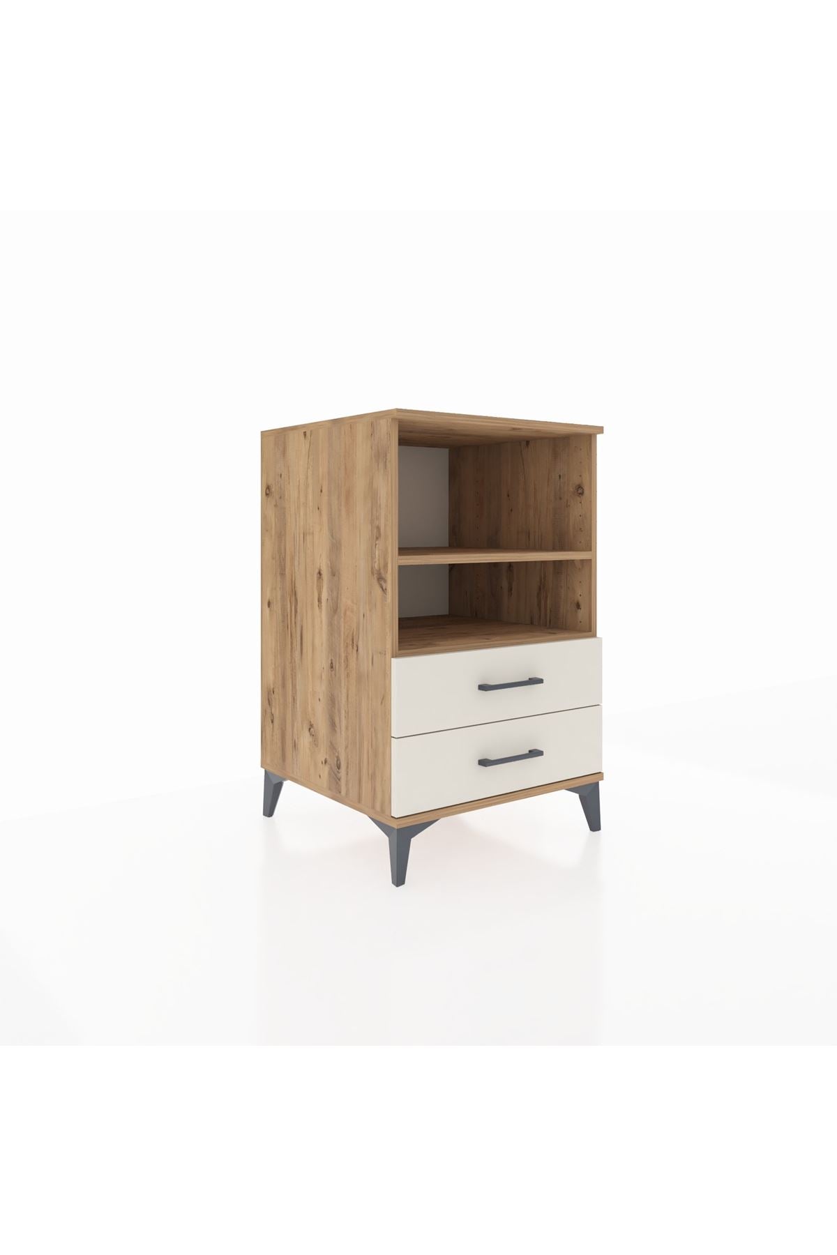 Kronos Komodin 2 Raflı 2 Çekmeceli 60x59x96 - S80M004V7C