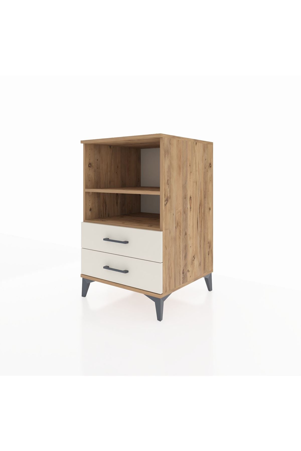 Kronos Komodin 2 Raflı 2 Çekmeceli 60x59x96 - S80M004V7C