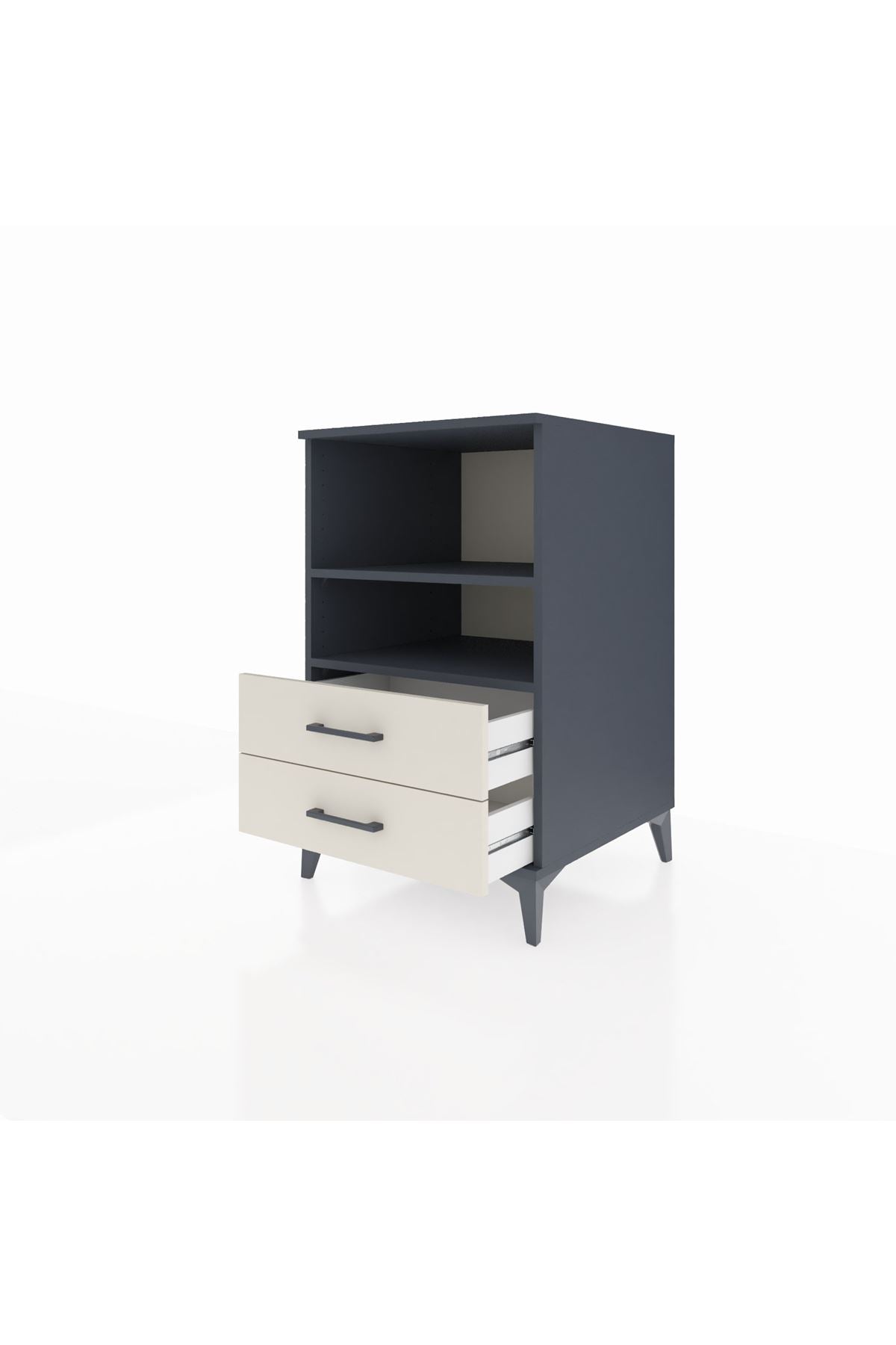 Kronos Komodin 2 Raflı 2 Çekmeceli 60x59x96 - S80M004V4C